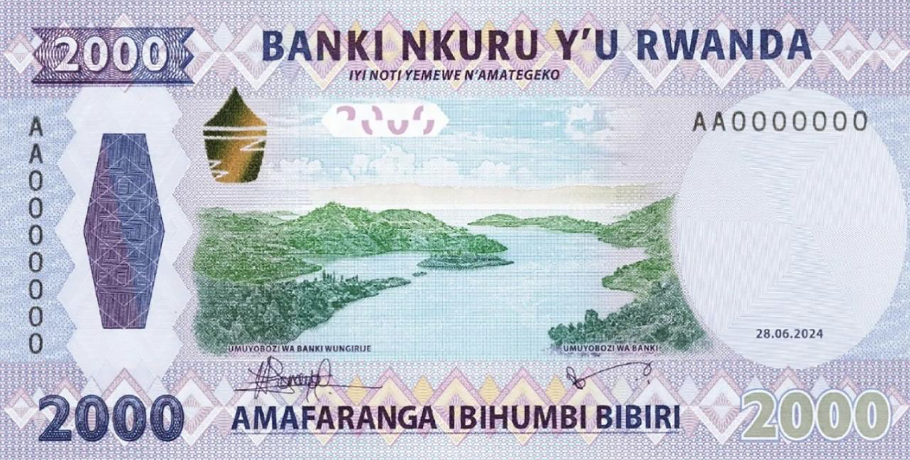 (625) ** PNew (PN44) Rwanda - 2000 Francs (2024)